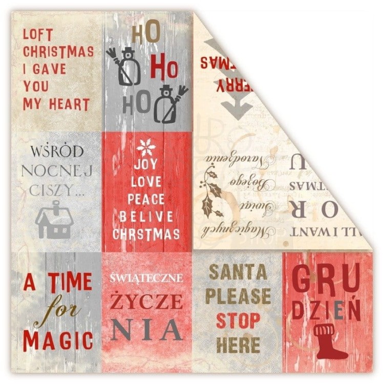 Papier 30x30 - Loft Christmas - Wishes - UHK Gallery