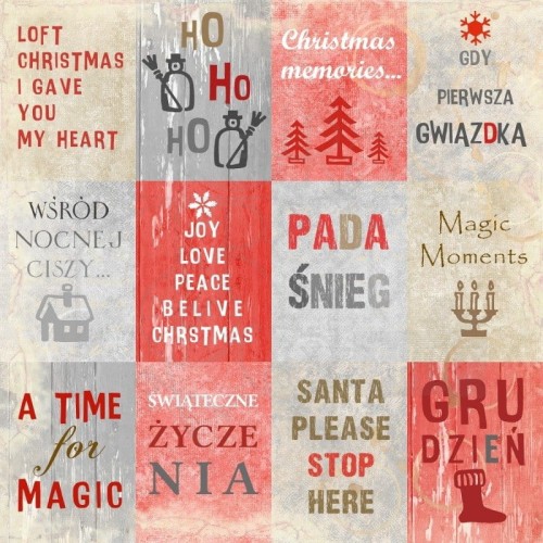Papier 30x30 - Loft Christmas - Wishes - UHK Gallery