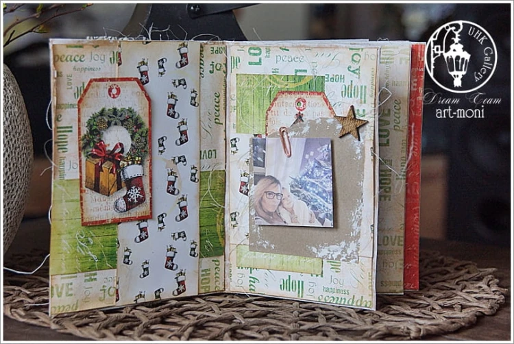 Pasek 5,5x30 - hello Christmas - pasek zielony - UHK Gallery