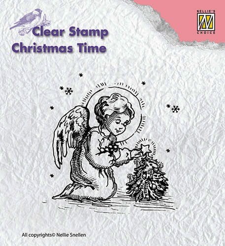 Stempel akrylowy Aniołek Boże Narodzenie Nellie's Choice