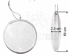 Medalion akrylowy płaski 10cm