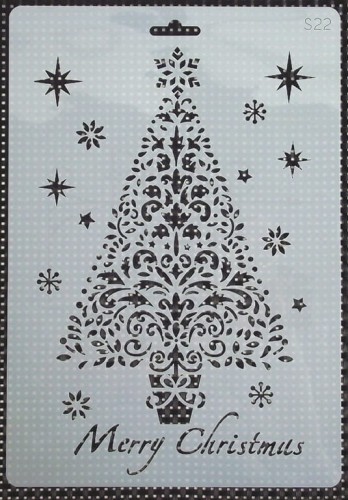 Maska szablon choinka 17,5 X 25,5 cm