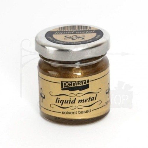 Płynny metal 30 ml antyczny złoty Pentart
