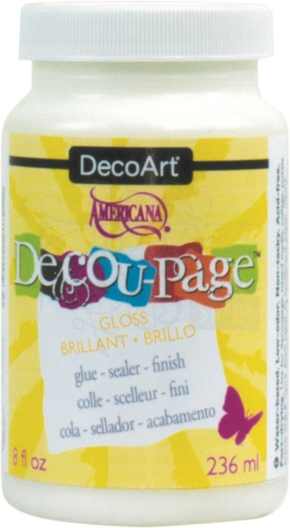 Klej i lakier do decoupage błyszczący 236ml DecoArt