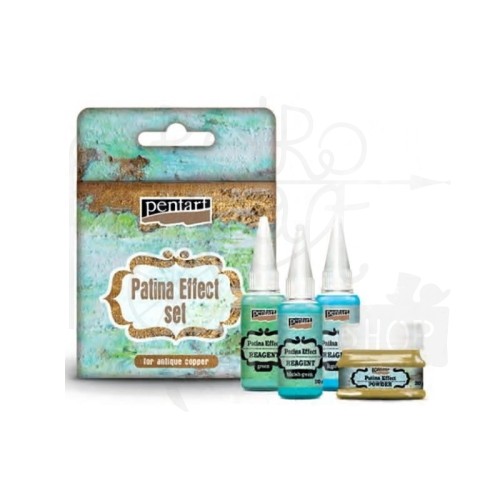 Zestaw do patynowania proszek 20g+3xodczynnik 20ml Pentart