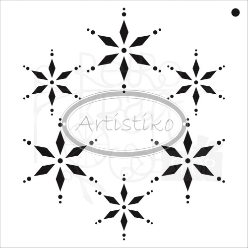 Maska szablon Śnieżynki Artistiko