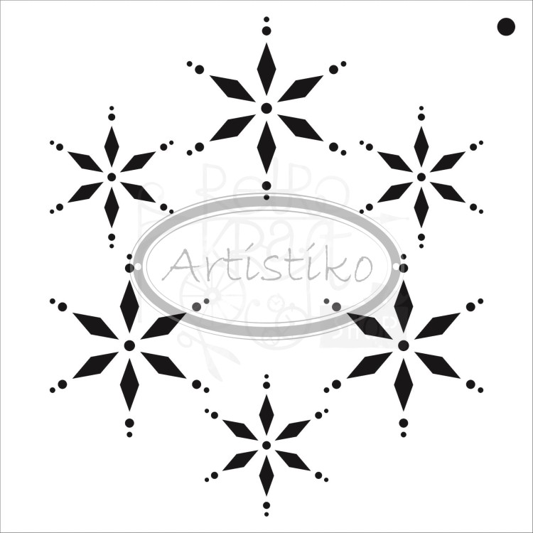 Maska szablon Śnieżynki Artistiko