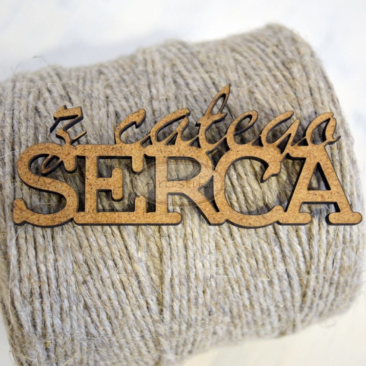 Z całego serca - napis HDF Artistiko