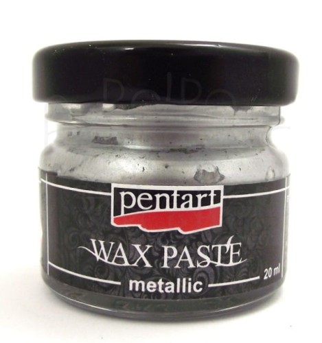 Pasta woskowa srebrna metaliczna 20ml Pentart