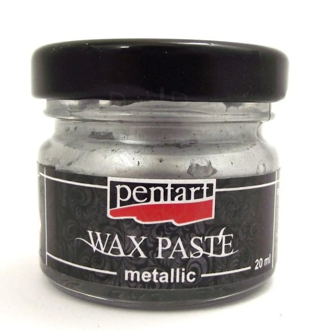 Pasta woskowa srebrna metaliczna 20ml Pentart