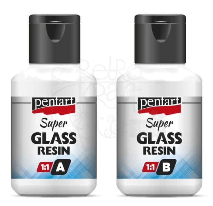 Żywica epoksydowa 01:01 krystaliczna 2x40ml Pentart
