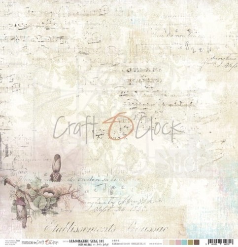 Papier 30x30 Craft O'Clock Hummingbird Song 01