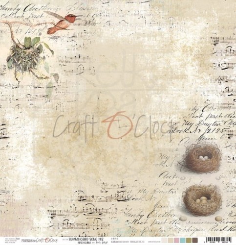 Papier 30x30 Craft O'Clock Hummingbird Song 02