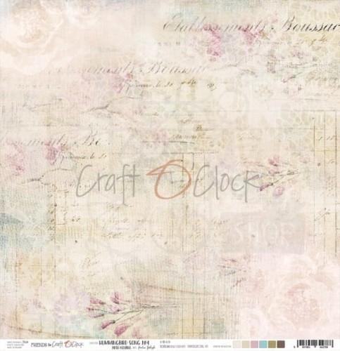 Papier 30x30 Craft O'Clock Hummingbird Song 04