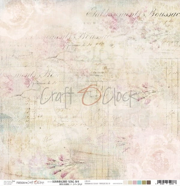 Papier 30x30 Craft O'Clock Hummingbird Song 04