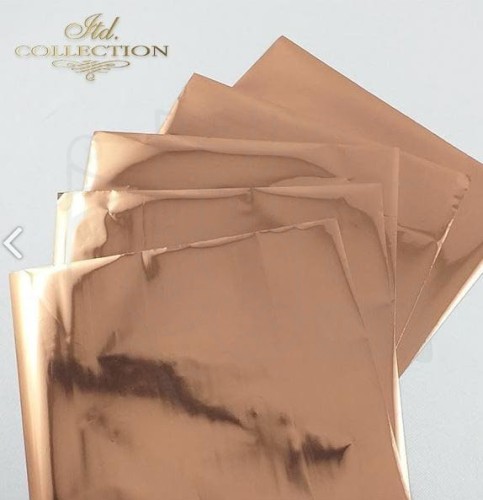 Folia metaliczna Termoton rosy gold różowe złoto ITD