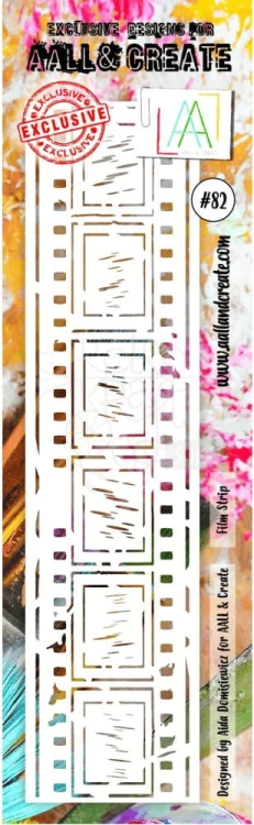 Maska szablon 20 x 7 cm klisza filmowa Film strip AALL &amp; CREATE