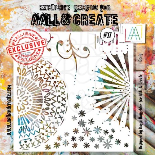 Maska szablon 15 x15 serwetka manadala gwiazdki AALL &amp; CREATE