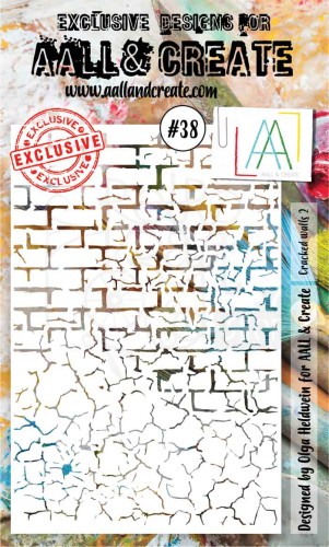 Maska szablon A6 mur crackle AALL &amp; CREATE