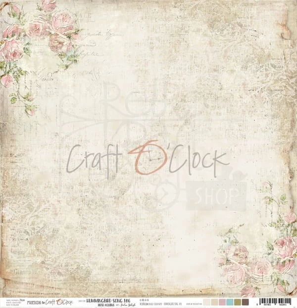 Papier 30x30 Craft O'Clock Hummingbird Song 06