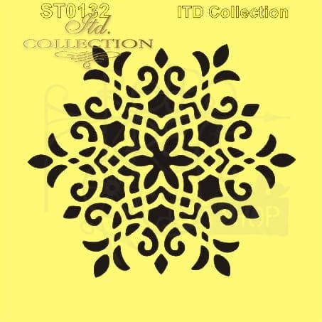 Szablon maska 16x16 ornament, gwiazdka, śnieżynka ITD