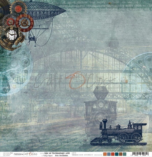 Papier 30x30 Craft O'Clock Age Of Technology 01