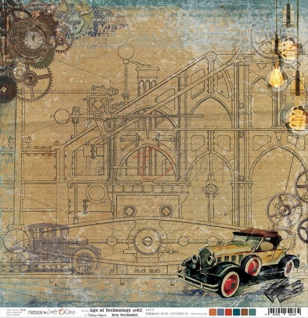 Papier 30x30 Craft O'Clock Age Of Technology 02