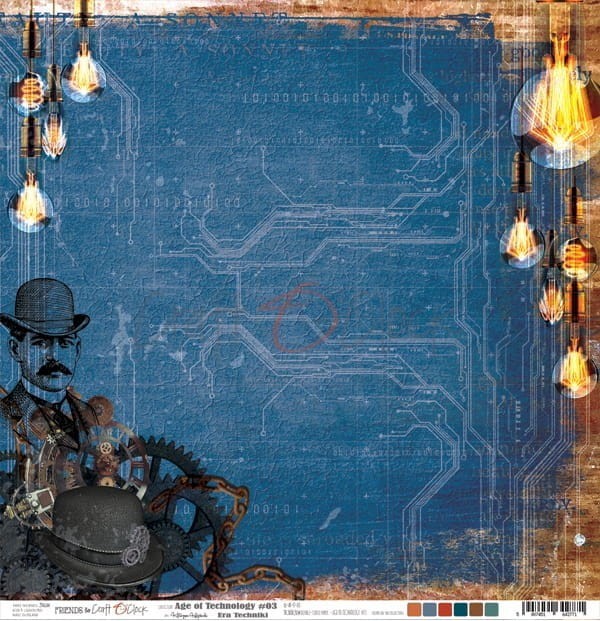 Papier 30x30 Craft O'Clock Age Of Technology 03