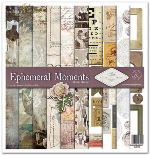 Zestaw papierów do scrapbookingu SLS-036 Ephemeral Moments