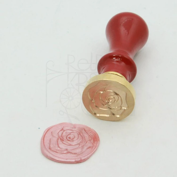 Mosiężna głowica do stempla róża 25mm DYI &amp; Cie