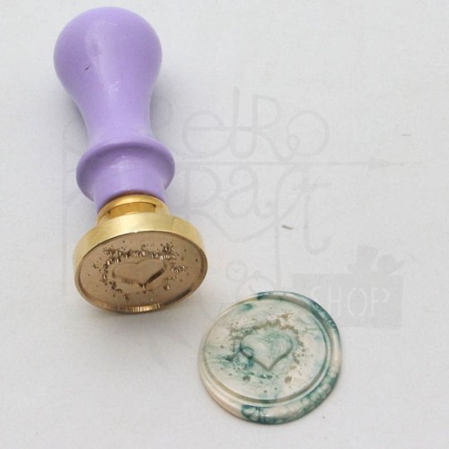 Mosiężna głowica do stempla serce 25mm DYI &amp; Cie
