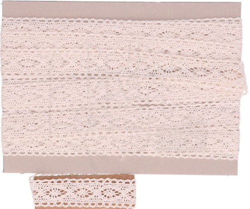 Koronka materiałowa bawełniana kremowa 1,8cm x 1m