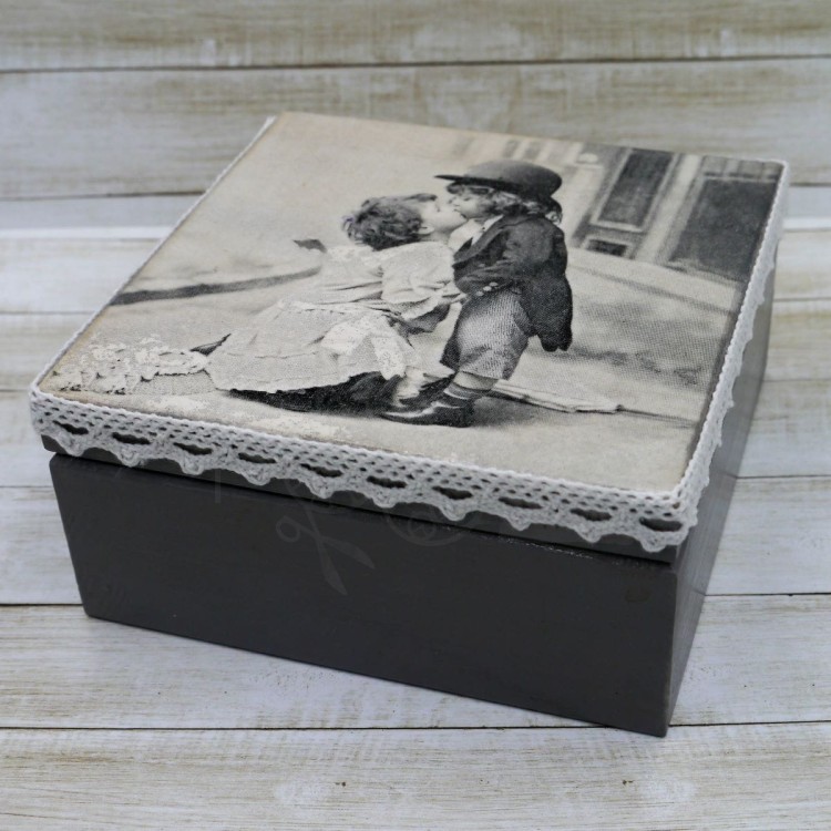 Zestaw do decoupage mały - Retro dzieci