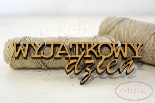 Wyjątkowy dzień - napis HDF Artistiko