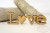 Love - napis HDF z serduszkiem Artistiko