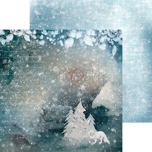 Zestaw papierów 15,25x15,25 Snowy Winterland Craft O'Clock