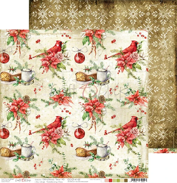 Zestaw papierów 30,5x30,5 Christmas Time Craft O'Clock