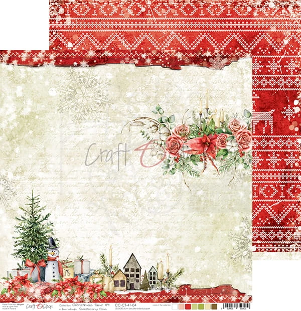 Zestaw papierów 30,5x30,5 Christmas Time Craft O'Clock