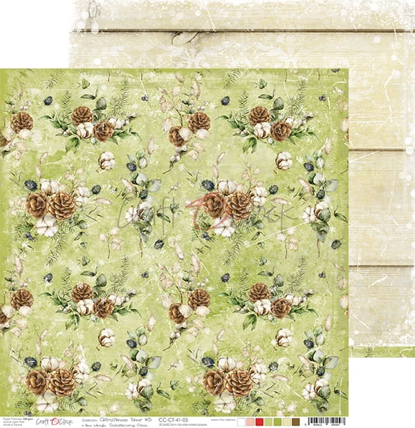 Zestaw papierów 30,5x30,5 Christmas Time Craft O'Clock