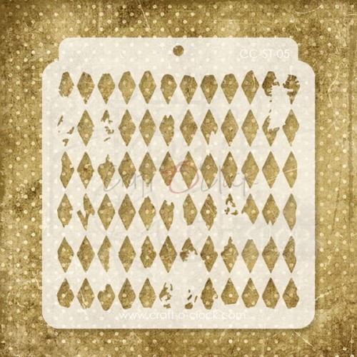 Szablon maska 15x16 romby 05 Craft O'Clock