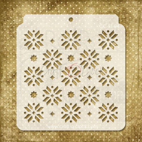 Szablon maska 15x16 ornament sweterek 04 Craft O'Clock