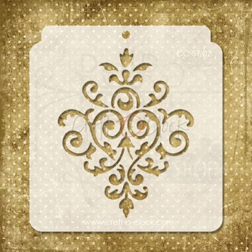 Szablon maska 15x16 ornament 02 Craft O'Clock