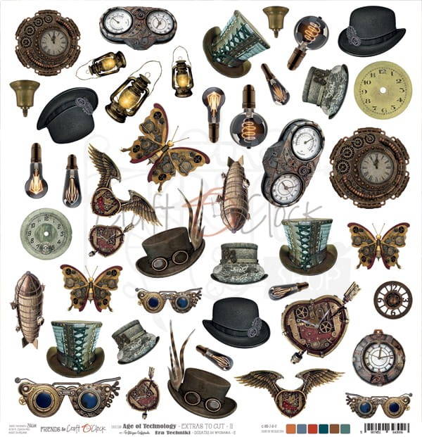 Arkusz dodatków do wycięcia Age of Technology - II - Craft O'Clock