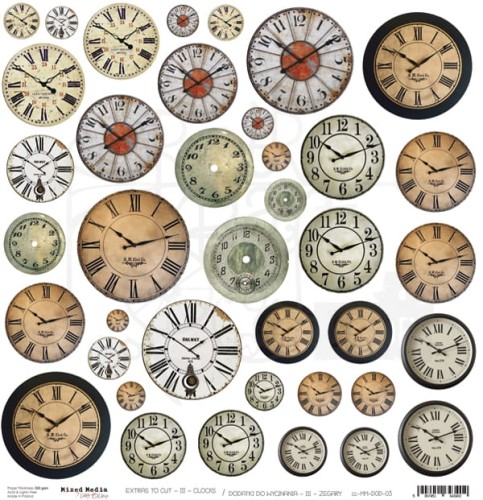 Arkusz dodatków do wycięcia 03 - Zegary Craft O'Clock