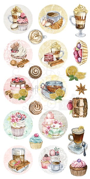 Zestaw etykiet 13 - Sweets Craft O'Clock