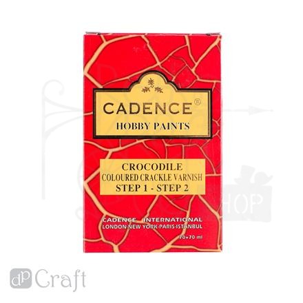 Medium do spękań Crocodile krok 1&amp;2 - różowy, 70+70ml Cadence