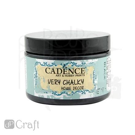 Farba kredowa chalky finish 150ml - black, czarna Cadence