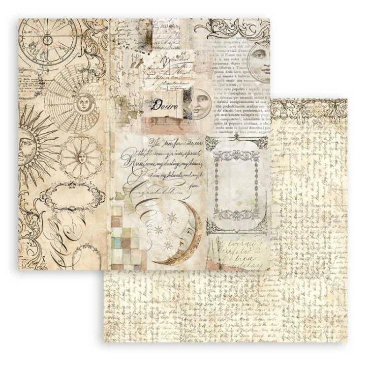 Zestaw papierów 20,3x20,3cm 10szt. Alchemy SBBS51 Stamperia