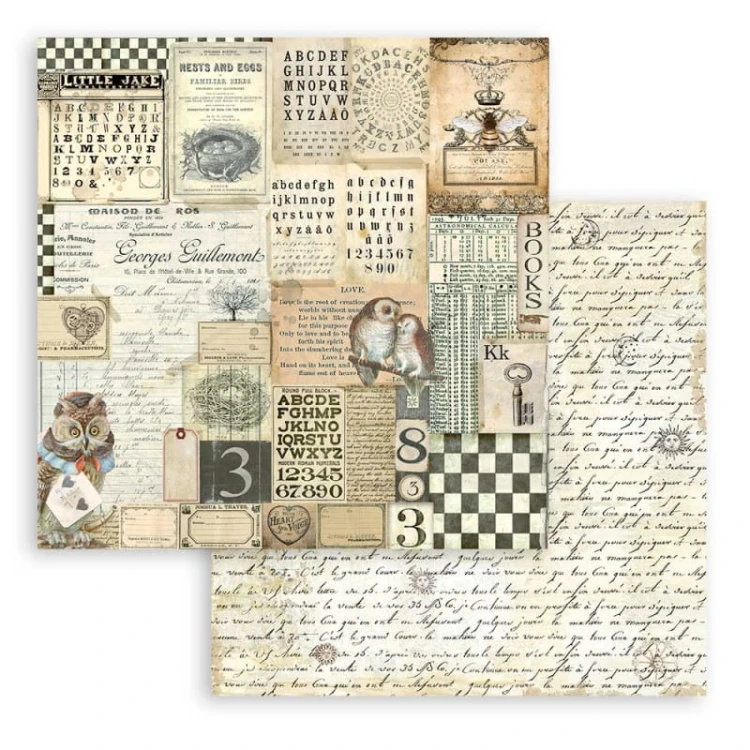 Zestaw papierów 20,3x20,3cm 10szt. Alchemy SBBS51 Stamperia