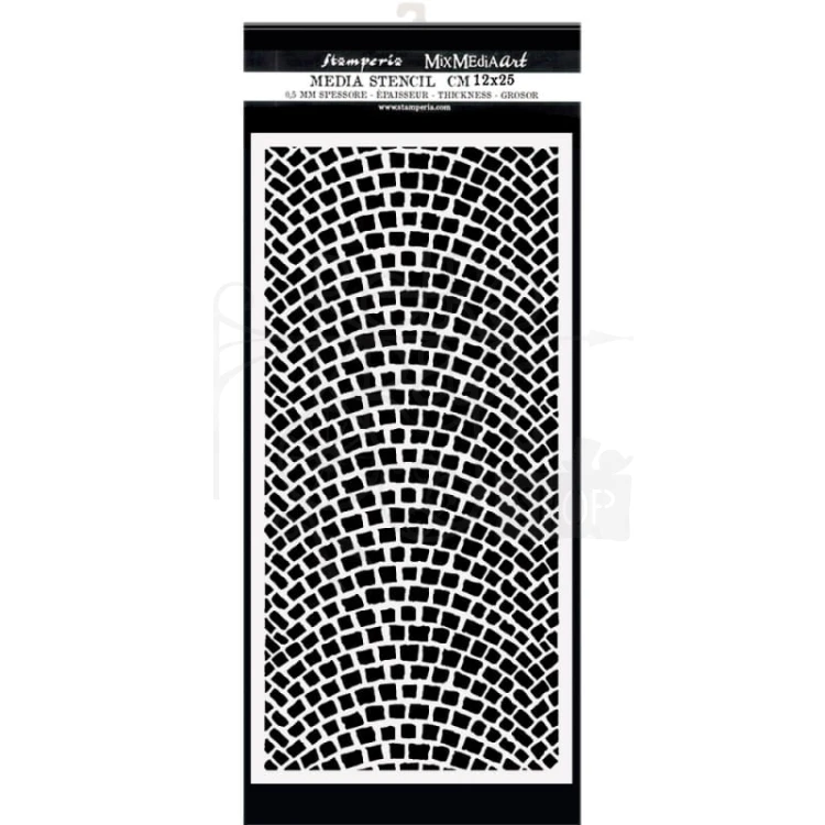 Maska szablon 12x25cm Lady Vagabond Lifestyle Bruk KSTDL52 Stamperia